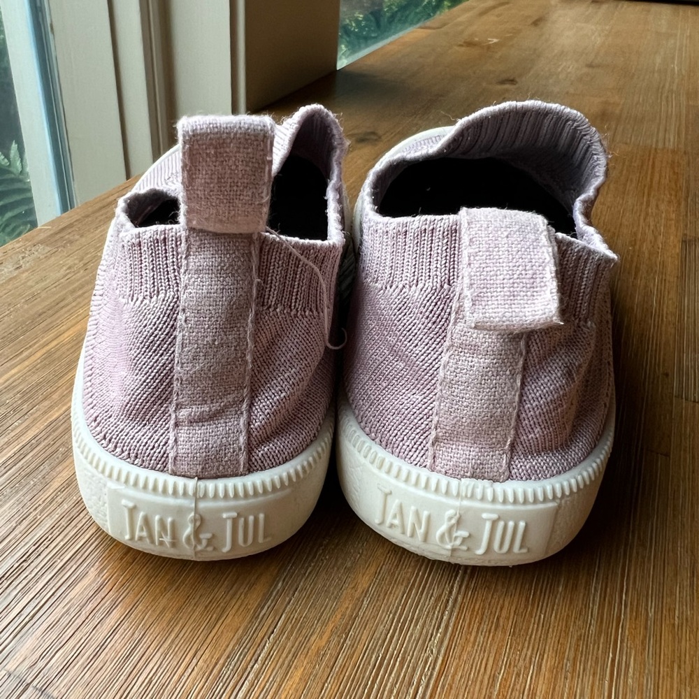 *SOLD* Jan & Jul Pale Pink Knit Shoes Size 10.5